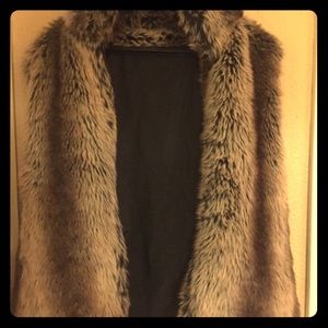 Faux fur vest